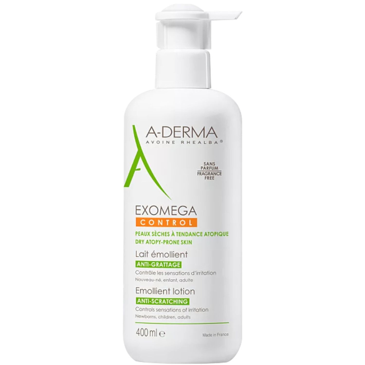 a-derma Exomega Control Lait Emollient Anti-Grattage 400 ml