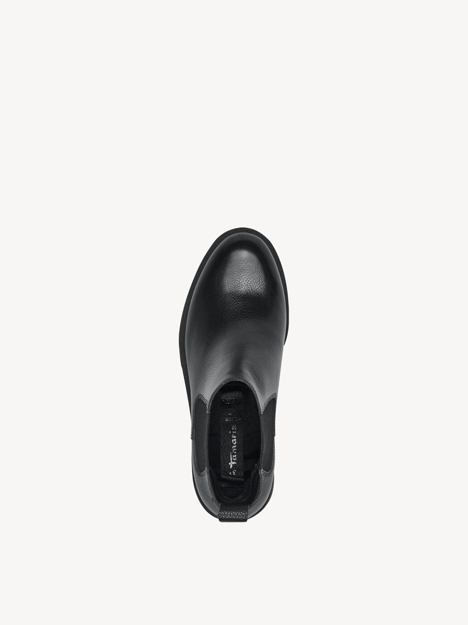 Bottine Chelsea en cuir - noir