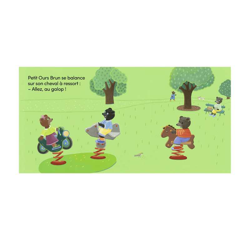 Livre Petit Ours Brun joue au parc livre animé - Bayard Jeunesse