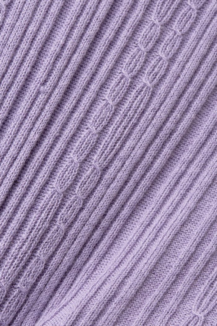 Verkürzter Cardigan mit Rippmuster
