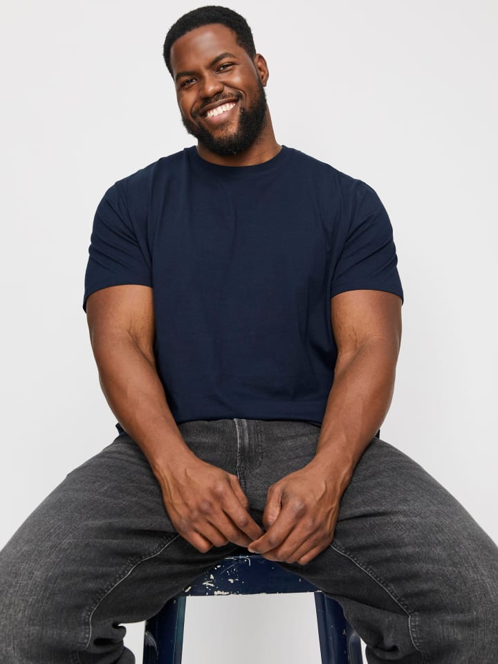 JACK & JONES PLUS T-shirt in Navy Blazer günstig kaufen