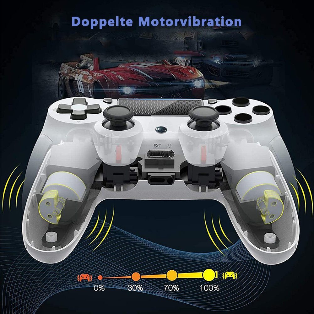 KINSI Gamepad,Game Controller, für PS4,doppelseitig,600mAh PlayStation 4-Controller