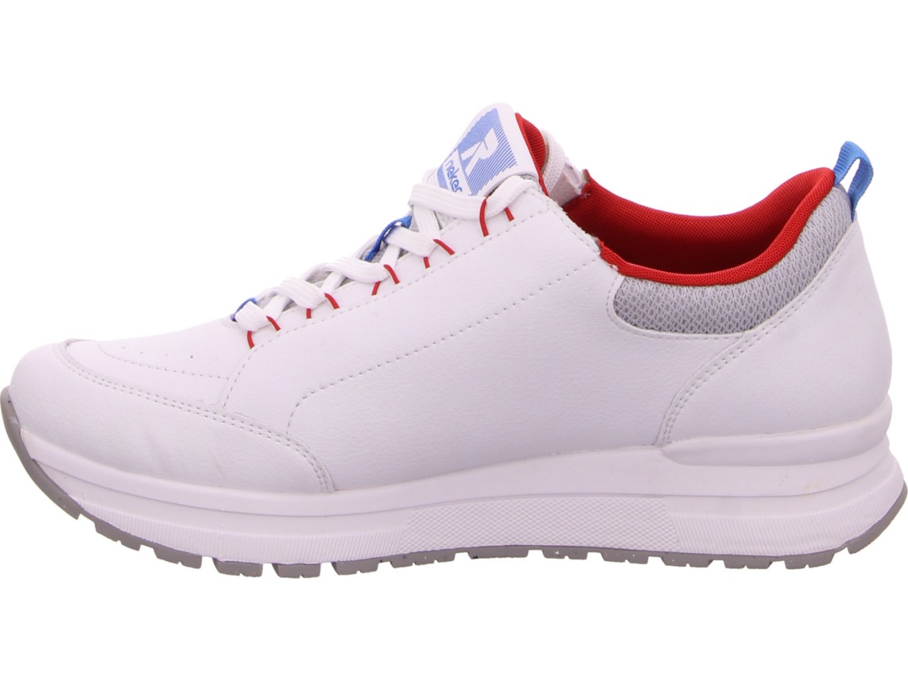 RIEKER Freizeit Schnürer weiss FSK Damen Halbschuhe