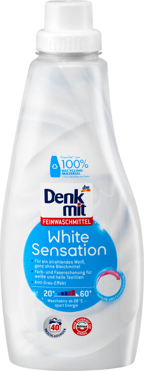 Feinwaschmittel White Sensation, 40 Wl