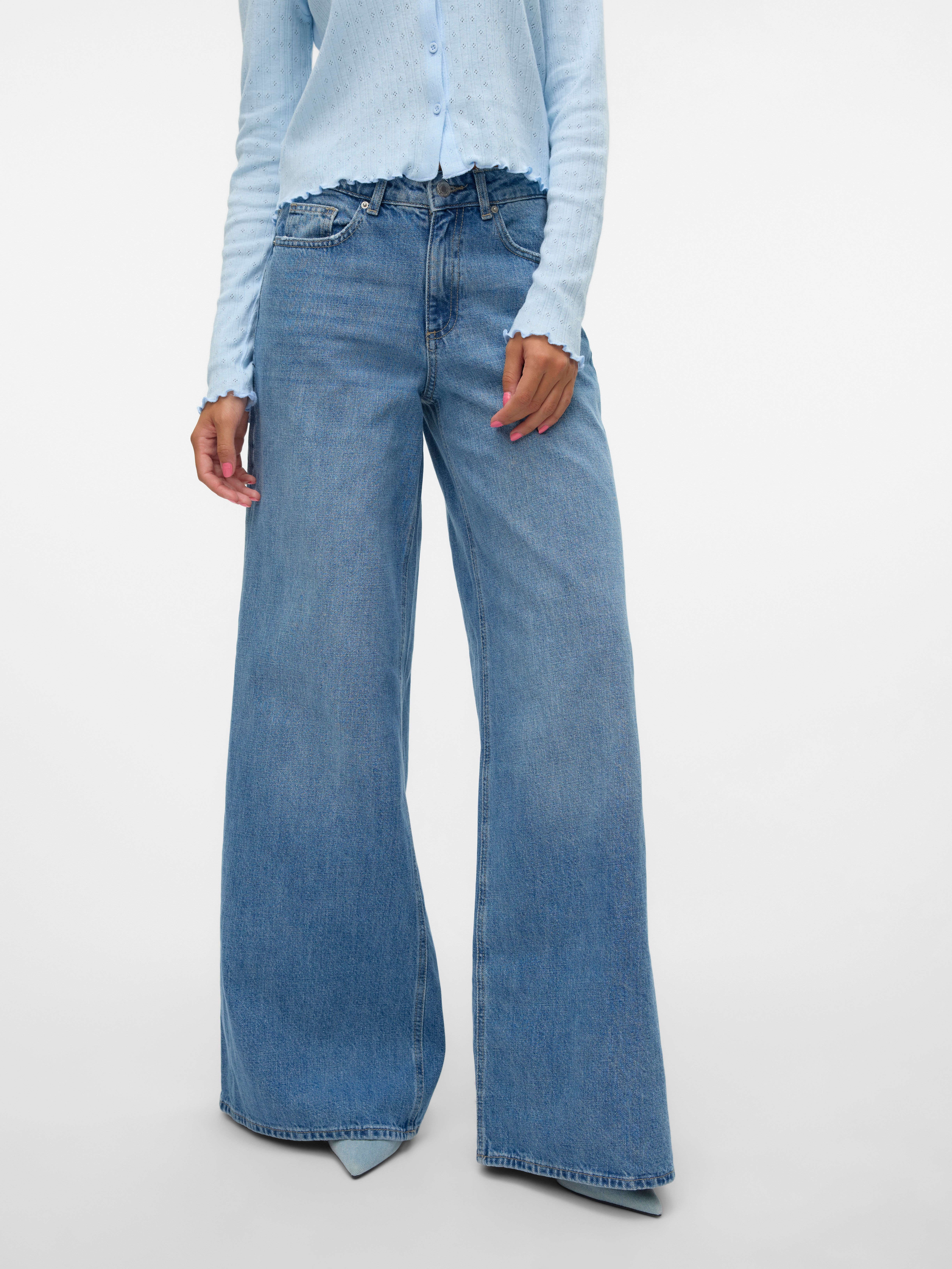 VMANNET Mid Rise Weit geschnitten Jeans