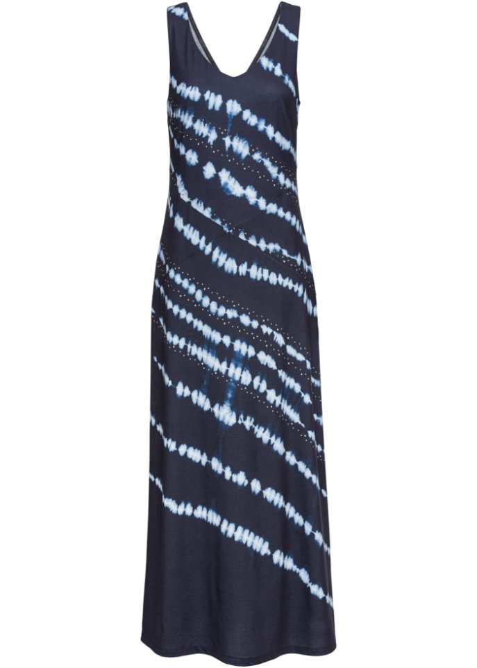 Maxikleid mit Batikeffekt