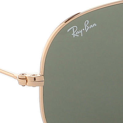 Ray Ban, Sonnenbrille, Aviator, Metall, gold