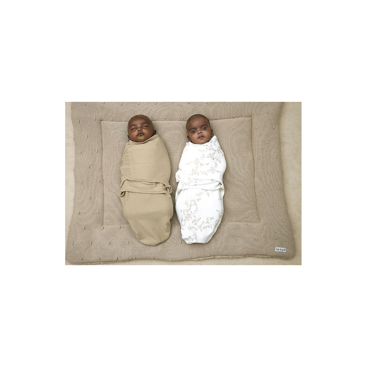 Swaddle 2-Pack 0-3 Monate Branches / uni sand