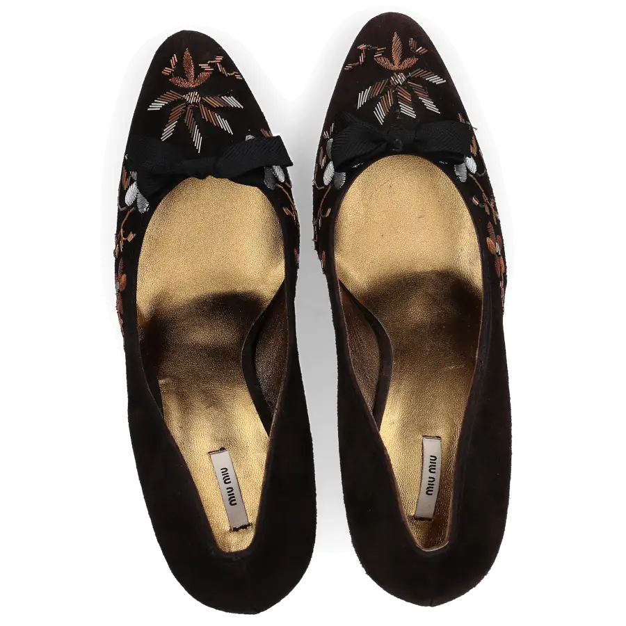 Miu Miu - High Heels Pumps Veloursleder - braun