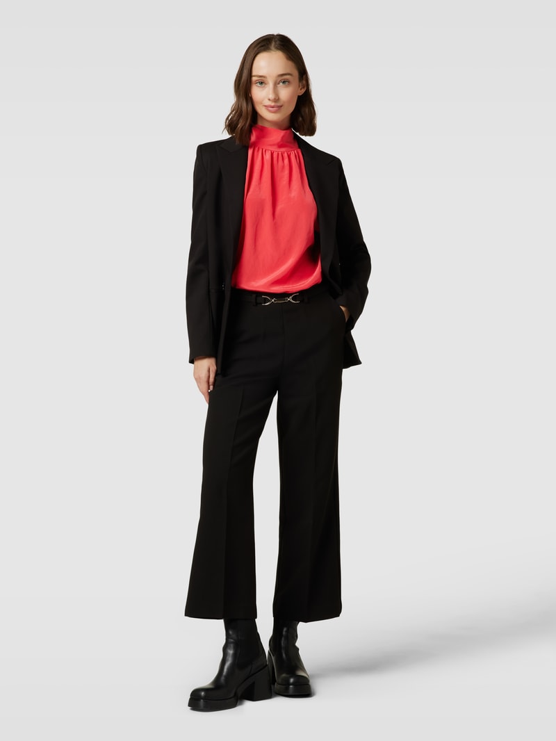 Bluse mit Schal-Element in rot