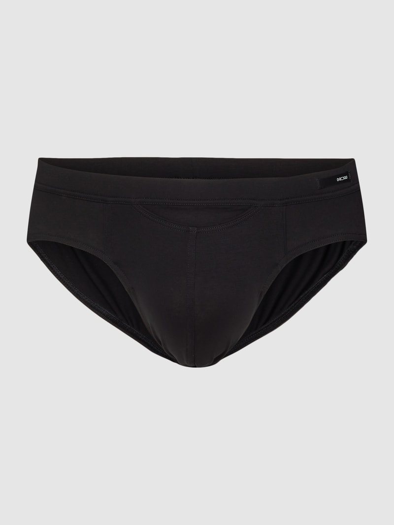 Slip mit Label-Detail in schwarz