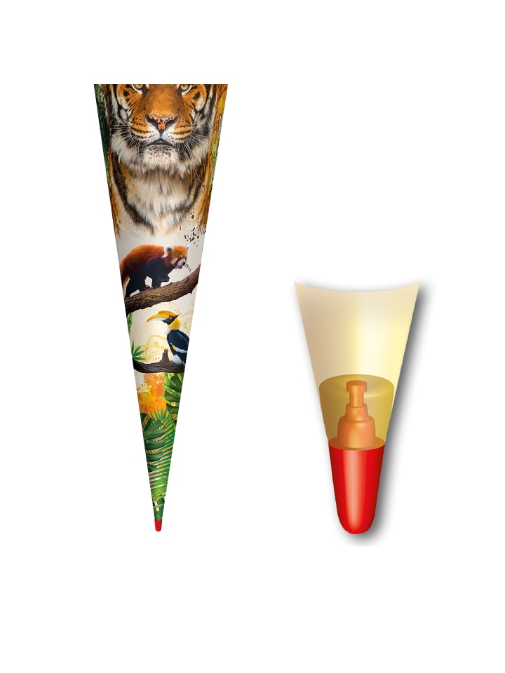 ROTH Schultüte groß Tiger 70 cm in Orange günstig kaufen onesize