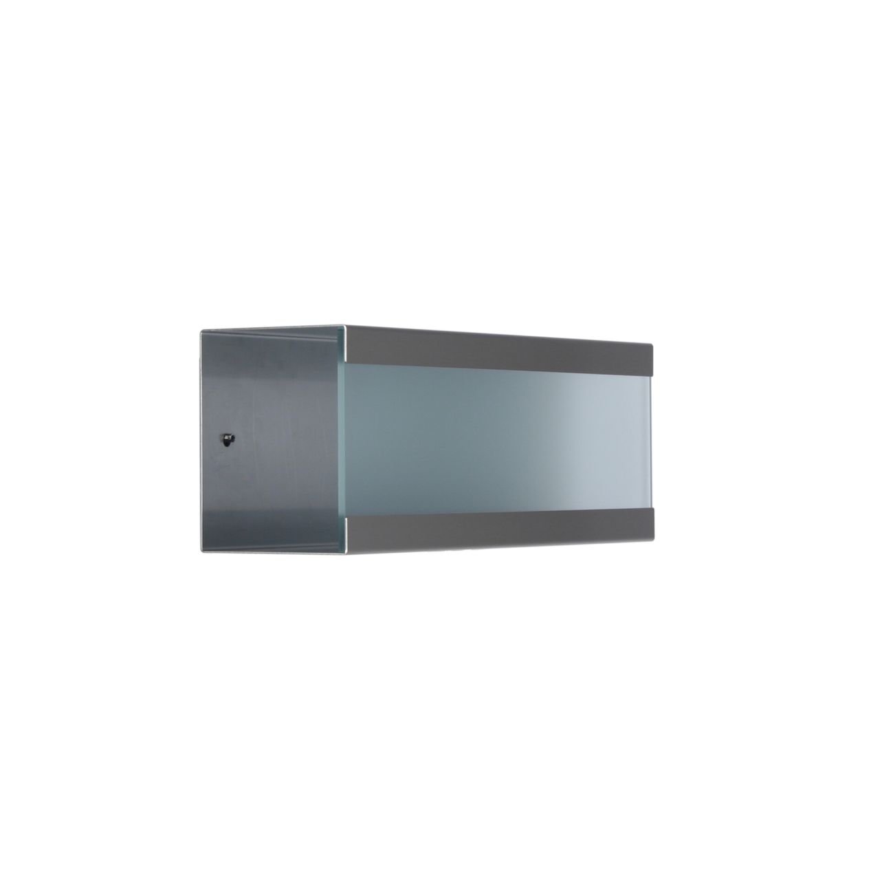 Keilbach Designprodukte Keilbach Zeitungsbox, Edelstahl, Glasfront