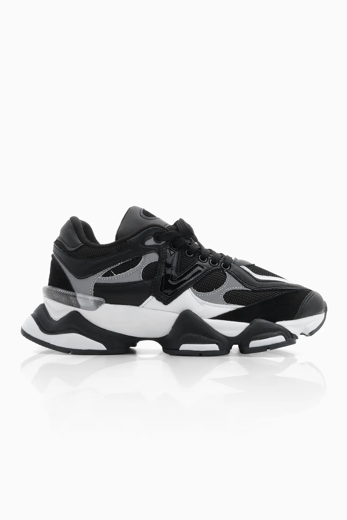Marjin  Sneaker - Schwarz - Flacher Absatz