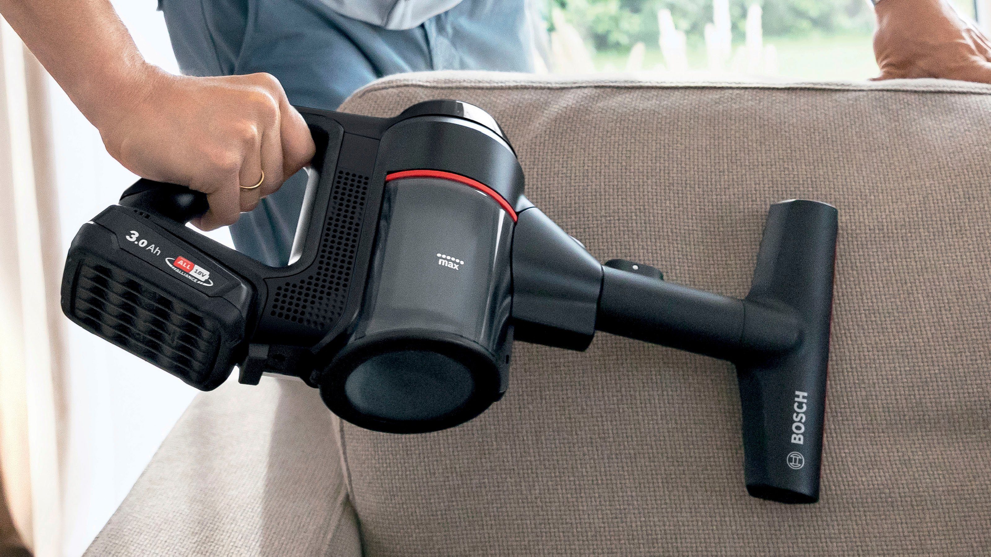 BOSCH Akku-Stielstaubsauger Unlimited 7 BKS711XXL, beutellos, 40 Min. Laufzeit, knickbares Rohr, inkl. umfangreichen Zubehör