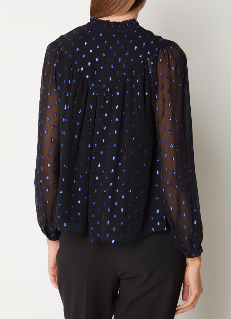 Whistles  Dobby semi-transparant tuniek met metallic print