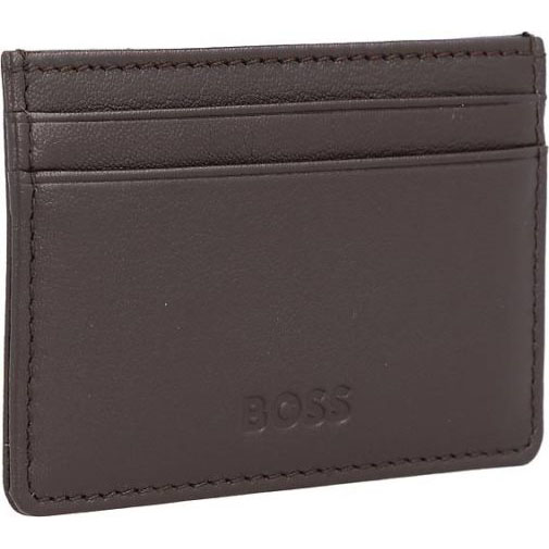 BOSS Crew Kreditkartenetui RFID Schutz Leder 10 cm