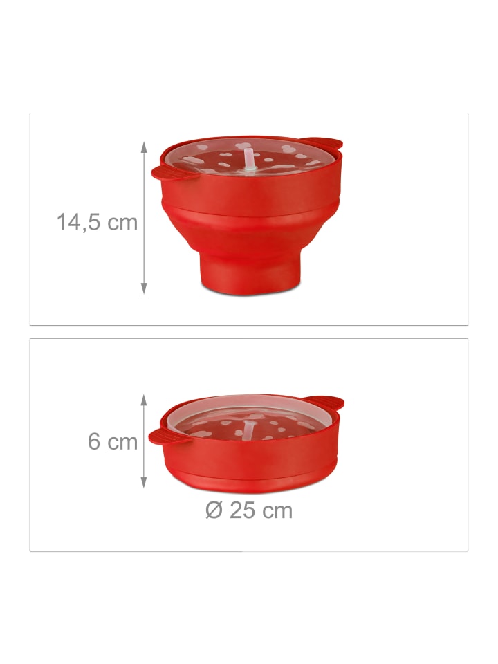 relaxdays Popcorn Maker in Rot günstig kaufen onesize