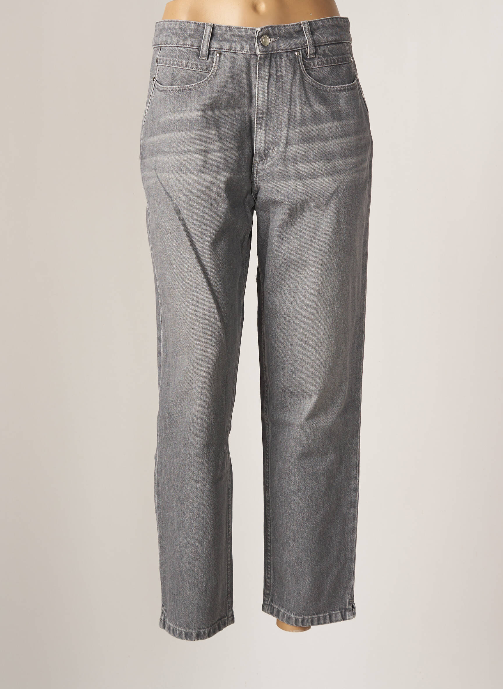 Iro Jeans Coupe Droite Femme couleur gris