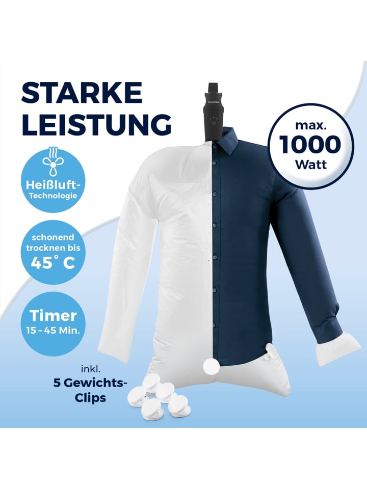 CLEANmaxx CLEANmaxx Hemdenbügler PRO KOMPAKT - easy an die Tür hängen & automatisch bü günstig kaufen onesize