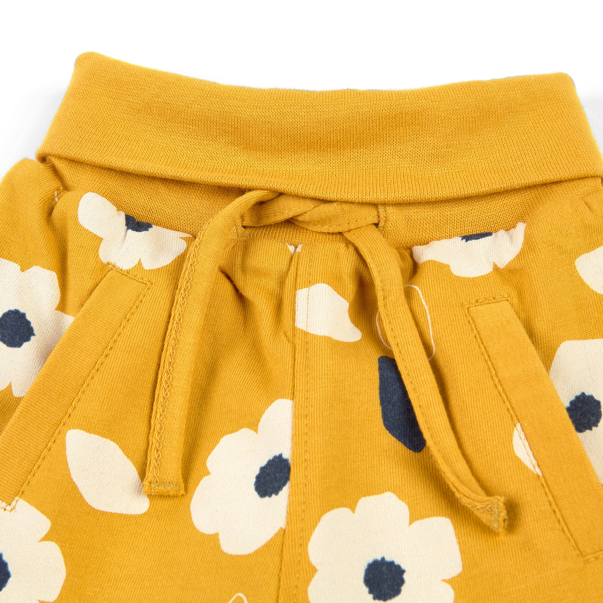 Baby Wendehose, gelb mit Blumen oder dunkelblau