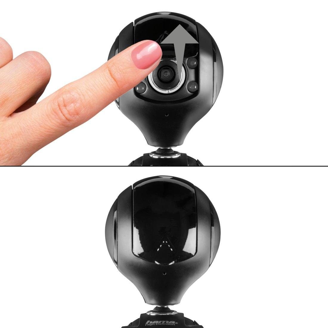 Hama Webcam HD Qualität für Videotelefonie / Gespräche Webcam (HD)