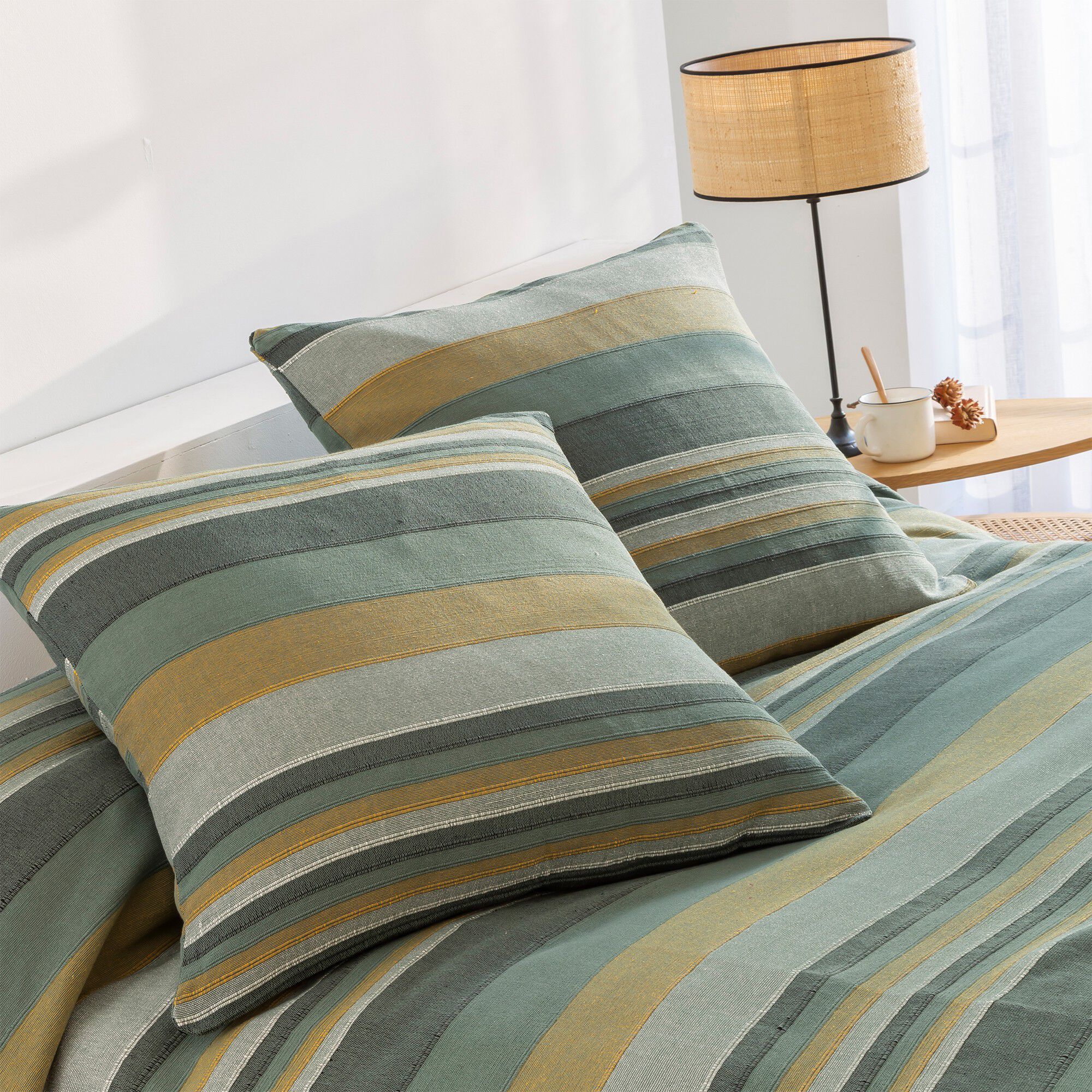 Plaid jeté multicolore coton tissage artisanal