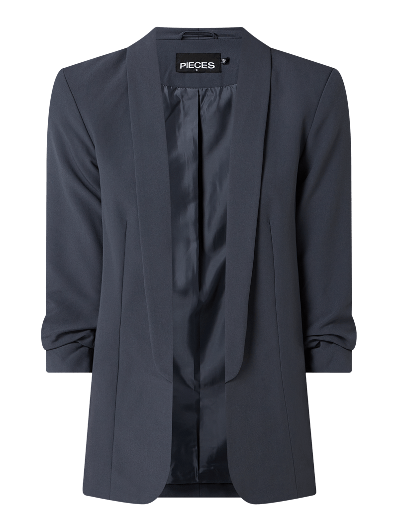 Blazer mit Schalkragen in marineblau