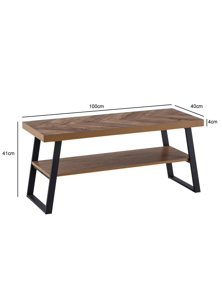 KADIMA DESIGN Schuhbank 100x41x40 cm Garderobenbank Eiche-Dekor, Sitzbank günstig kaufen onesize