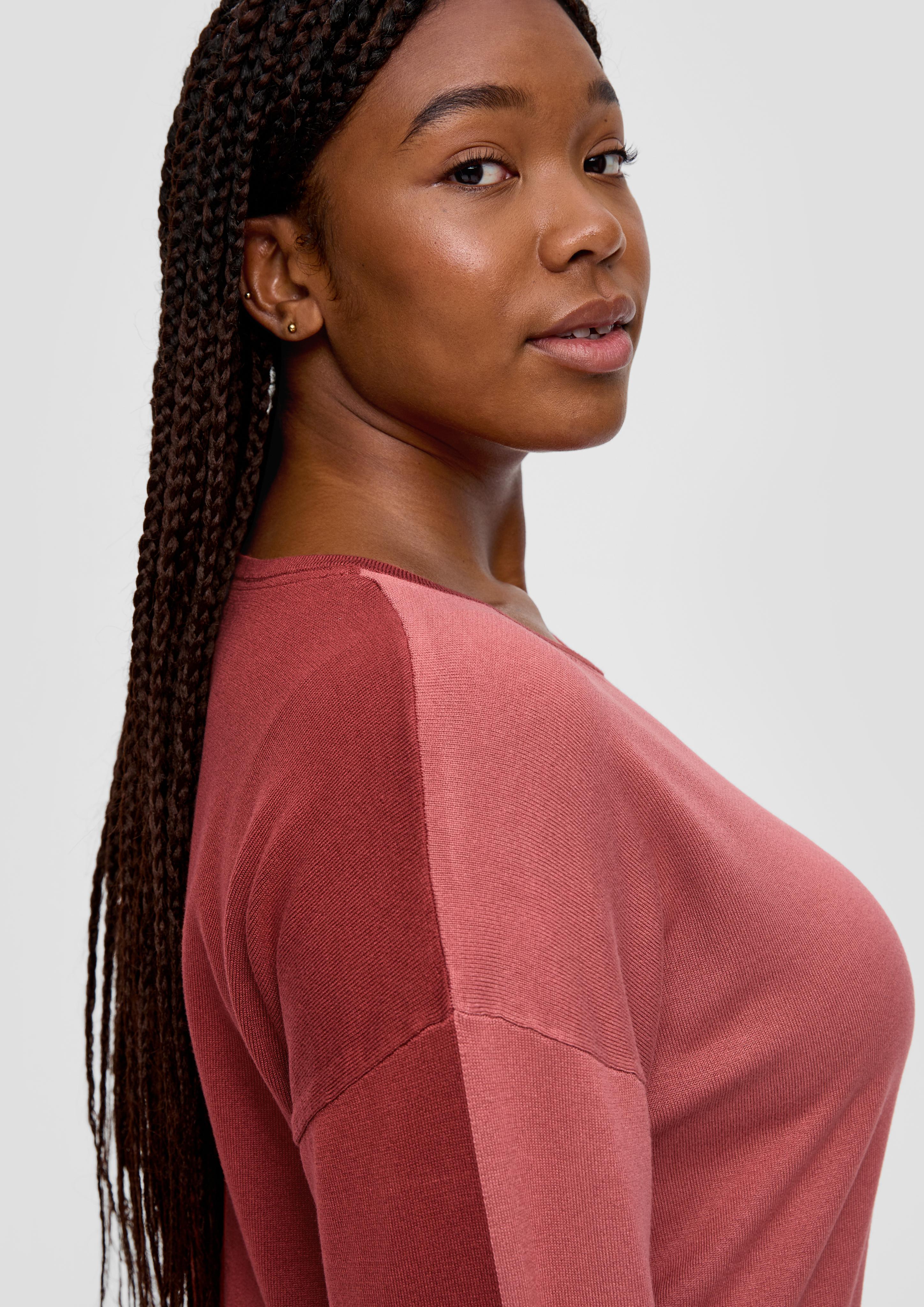 Strickpullover mit Konstrastdetails  2136633-3555