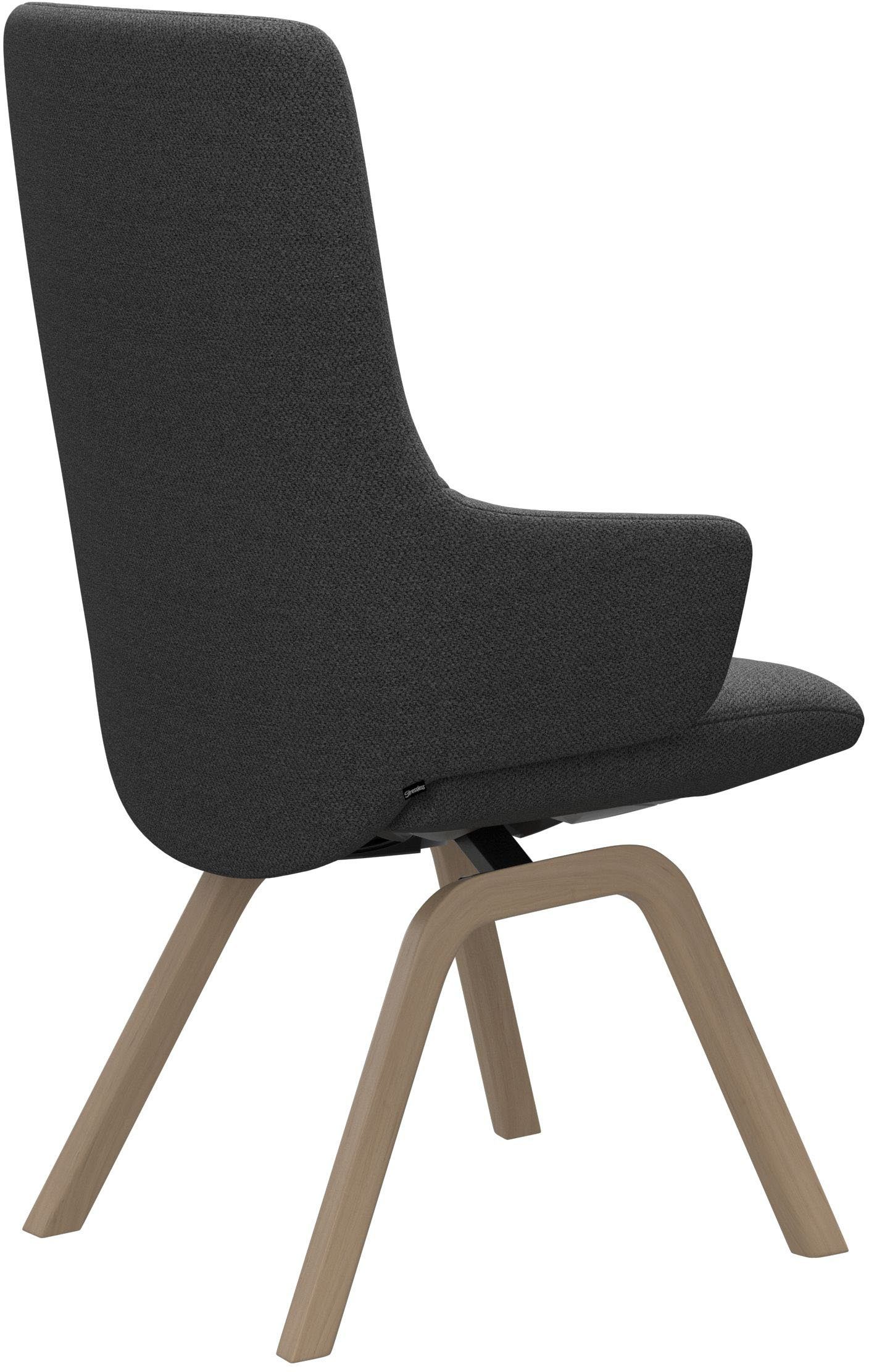 Stressless® Polsterstuhl Laurel, High Back mit Armlehne, Größe L, mit schräggestellten Beinen in Eiche