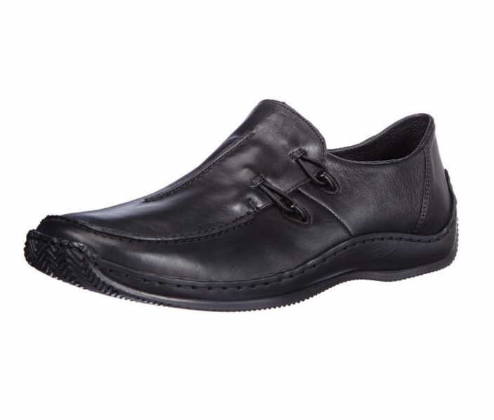 RIEKER Komfort Slipper schwarz