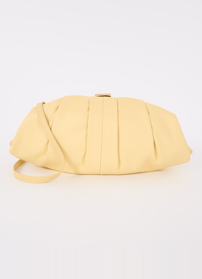 Clutch de couro Dune London Drapery com alça de ombro removível