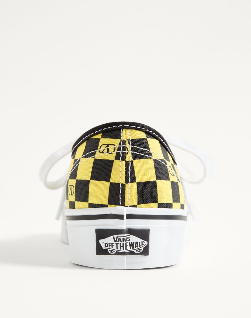 Baskets basses Valentino Garavani et Vans en tissu à imprimé damier VLogo et motif Le Chat de la Maison