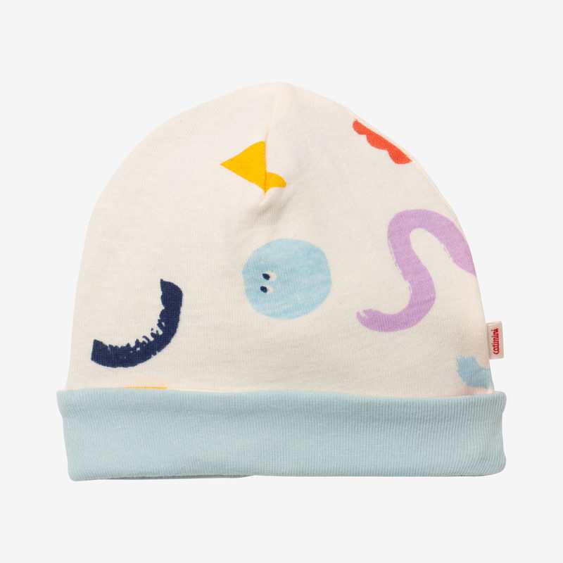 Bonnet bébé garçon bonhommes beige Catimini