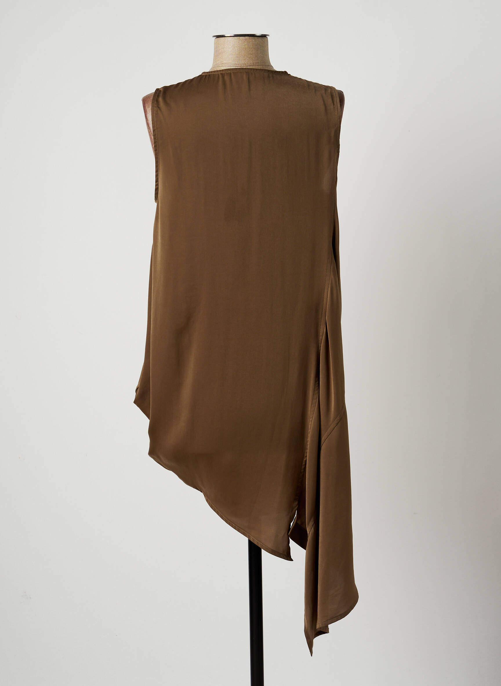 Lauren Vidal Tuniquesansmanche Femme couleur marron