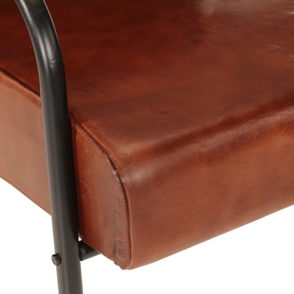 vidaXL Sessel Sessel Braun Echtleder (1-St)