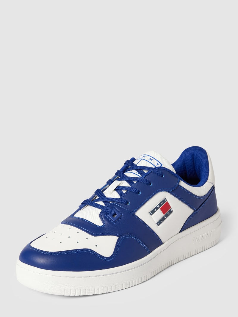 Sneaker mit Label-Details Modell 'BASKET' in blau
