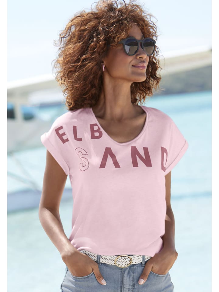ELBSAND T-Shirt in rosa günstig kaufen