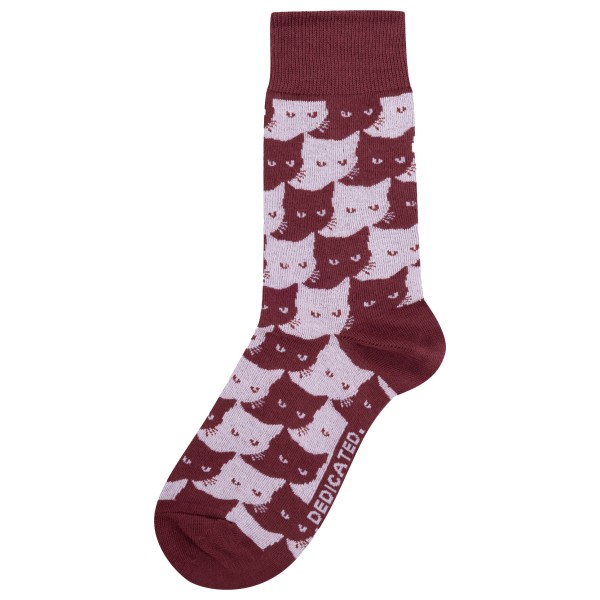 DEDICATED - Socks Sigtuna Pepita Cats - Multifunktionssocken