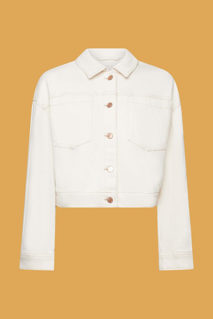 Oversize Jeansjacke in Cropped-Länge
