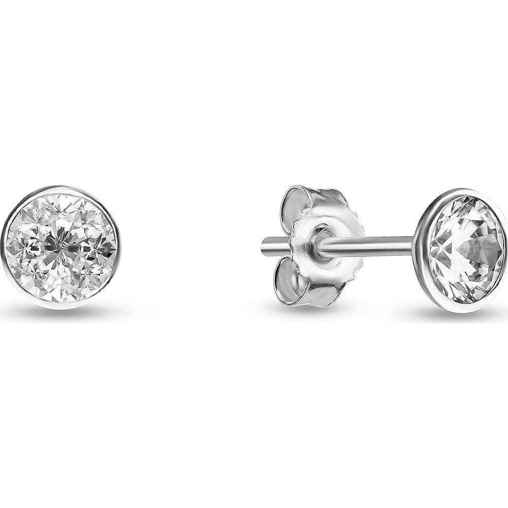 FAVS Boucles d'oreilles à fermoir à poussette 925 Argent Boucles d'oreilles