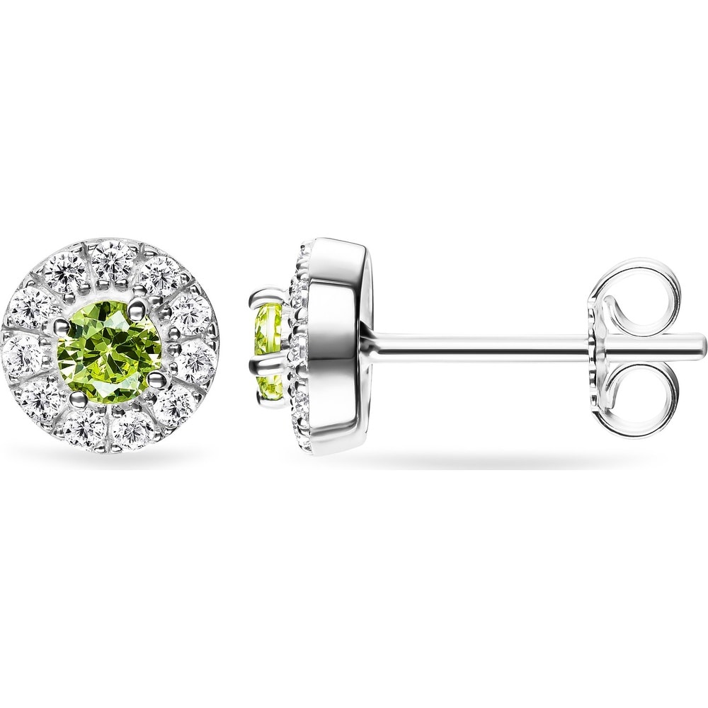 FAVS Boucles d'oreilles à fermoir à poussette 925 Argent Boucles d'oreilles