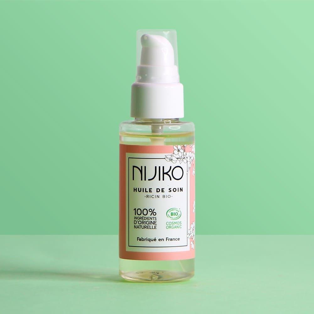 nijiko Huile de Soin Bio Multi-usages au Ricin Huile nourrissante