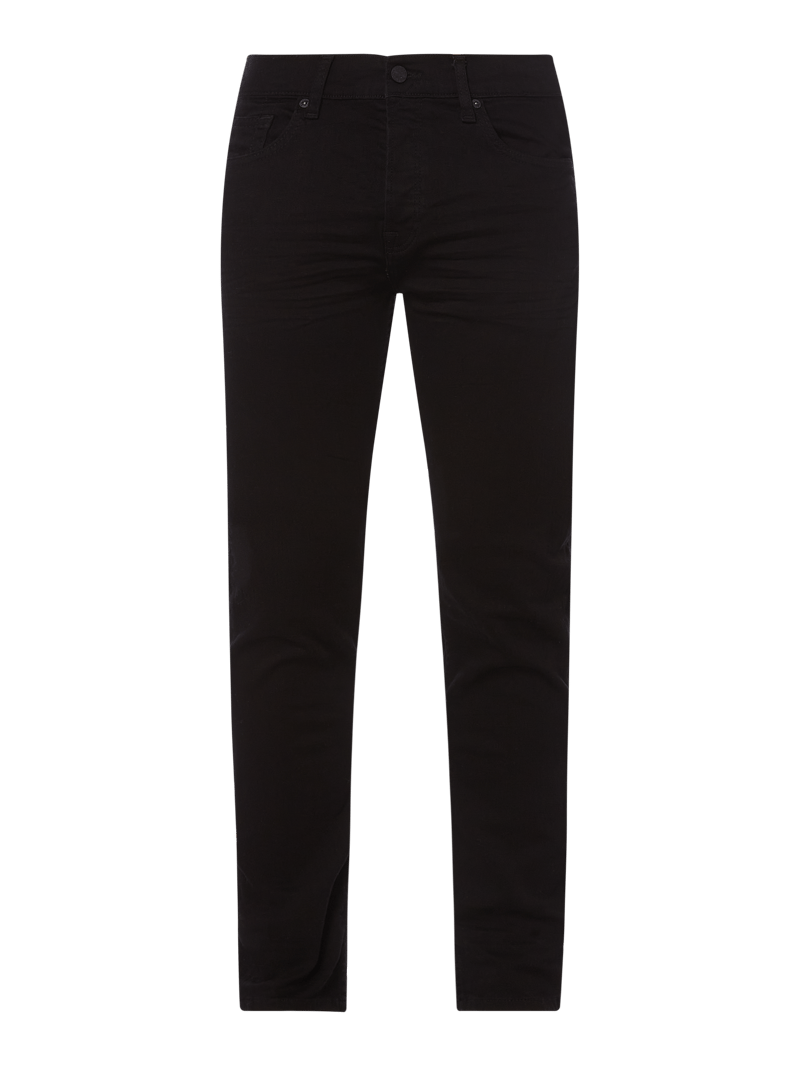 Slim Fit Jeans mit Stretch-Anteil Modell 'Loom' in schwarz