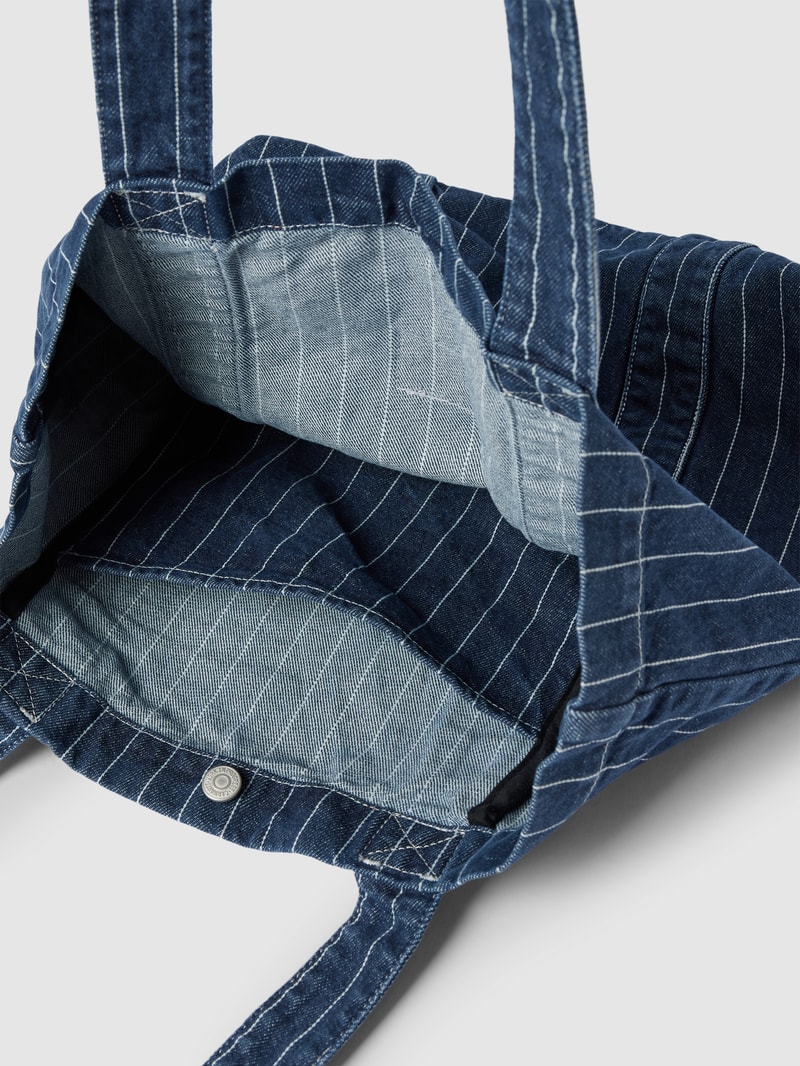 Tote Bag mit Label-Patch Modell 'ORLEAN' in jeans