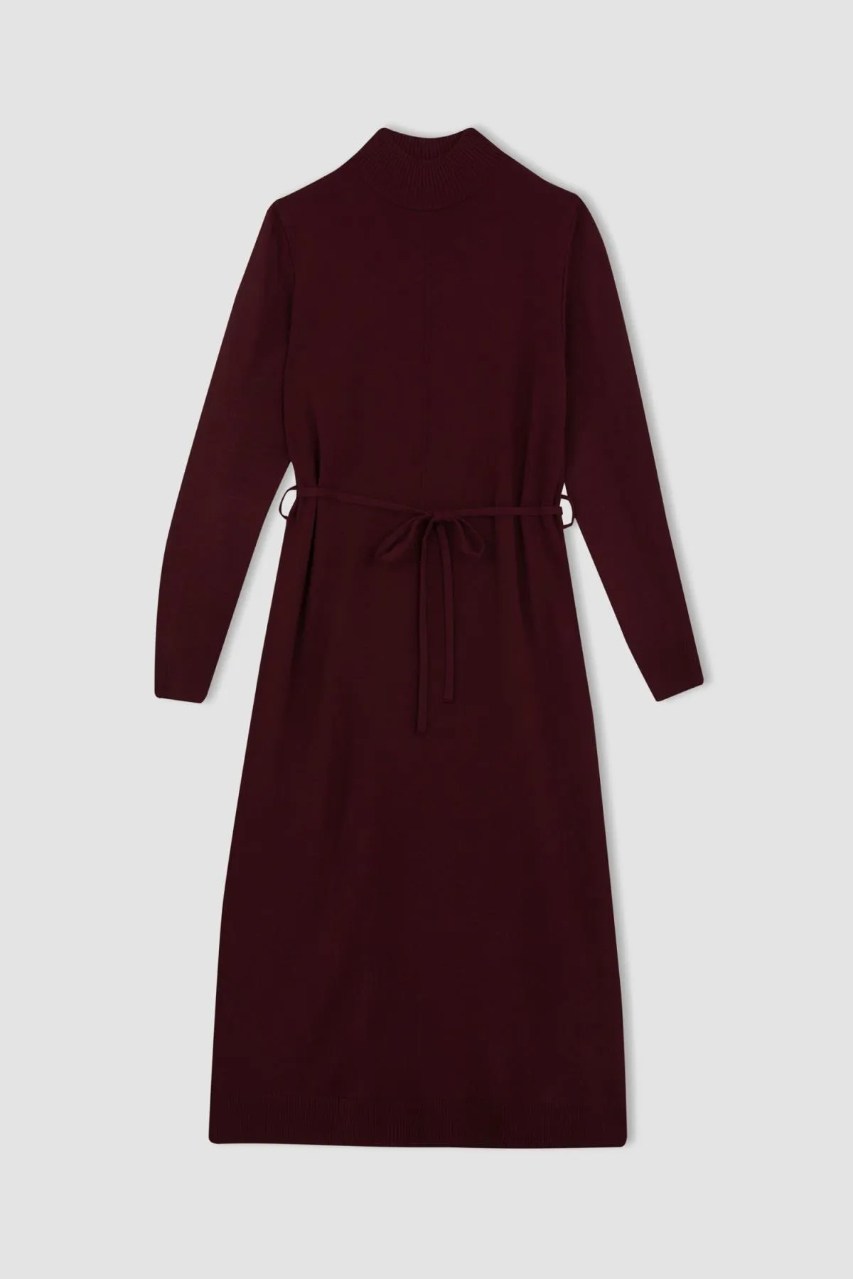 DeFacto  Langärmliges Maxi-Strickkleid mit halbem Rollkragen
