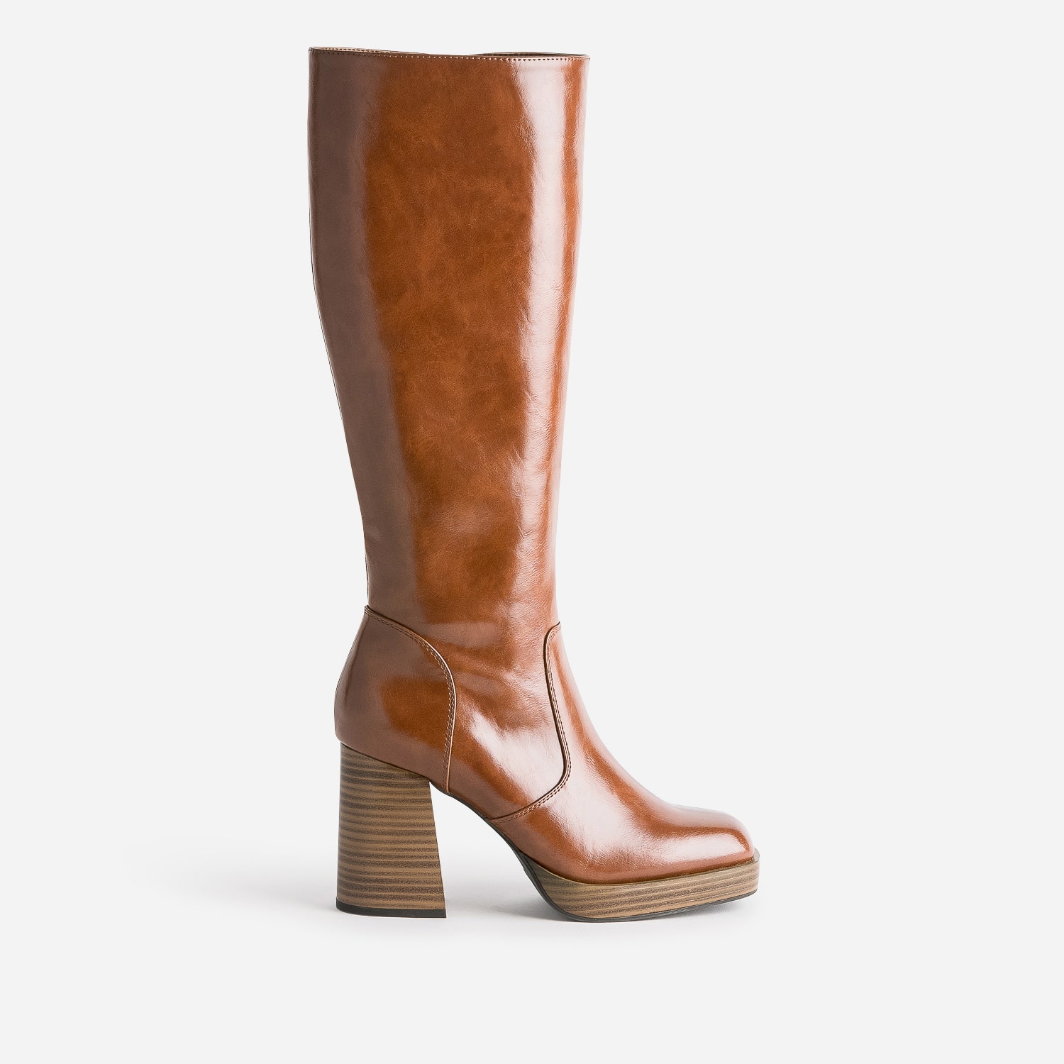 Botte cognac éco-conçue à plateforme