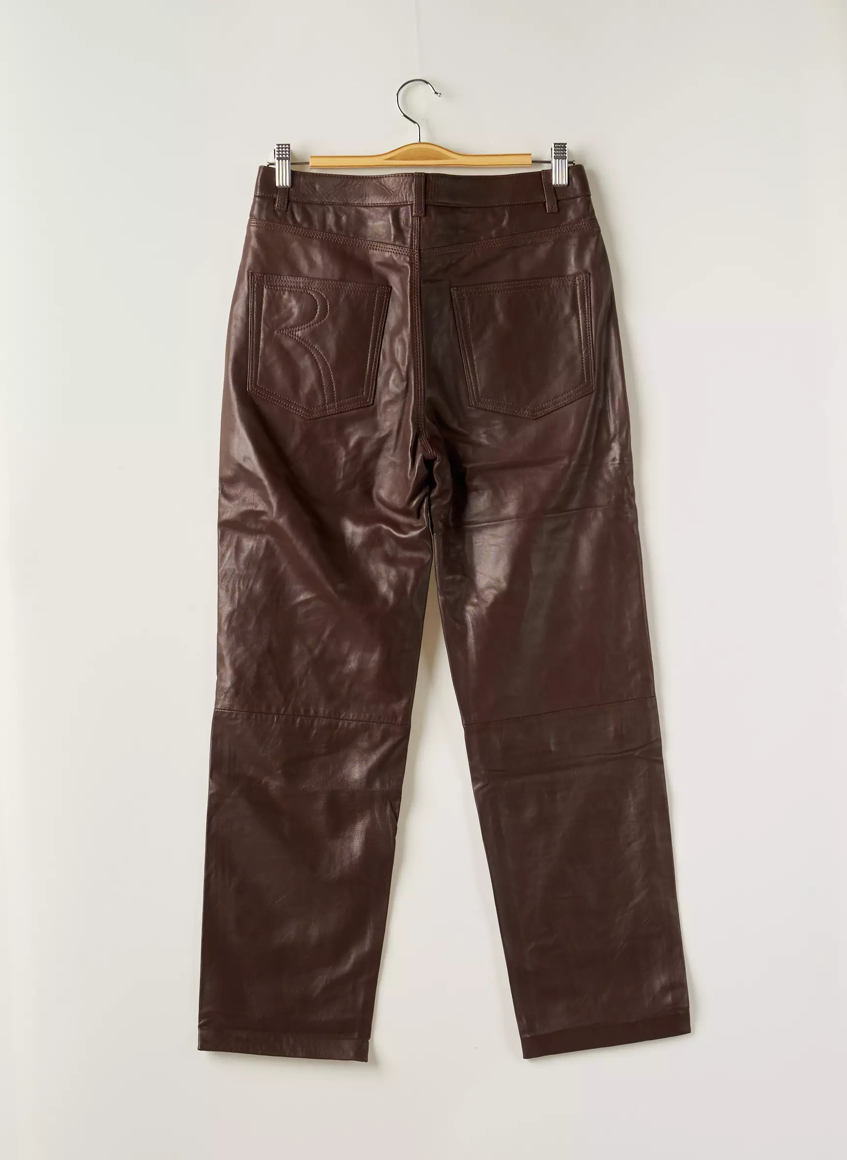 Rouje Pantalons Droits Femme couleur marron