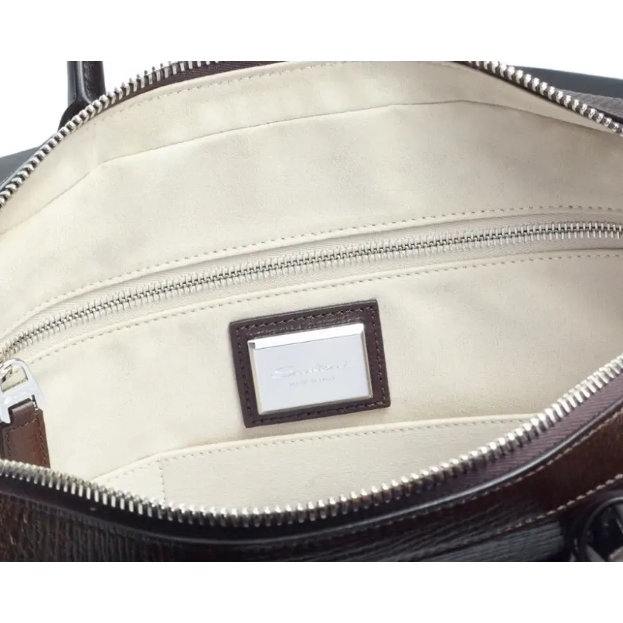 Santoni - Businesstasche OP2T50 Kalbsleder - braun